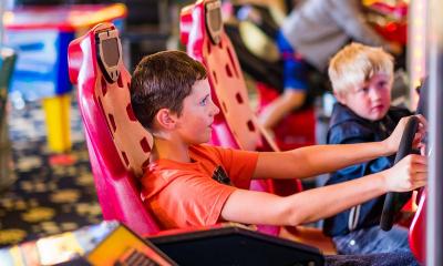 Amusement arcade at Clarach Bay Holiday Village